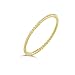 10K Yellow Gold Dainty Stackable Rope Cable Design Thin Slender Band Ring