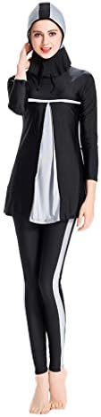 Muslim Swimsuit Women, Dragon868 Plus Size SoftSwimming Bathing Suit Split Patchwork Color Summer Swimwear Burkini