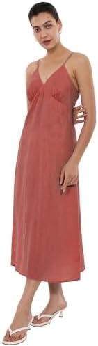 lands end satin slip dress Lands' End Women's Satin Slip Dress Medium Tree Bark at Amazon Women's  Clothing store