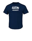 NFL Seattle Seahawks Men's UP4 Tee, Navy, Large