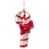RAZ Imports Candy Cane Ornament, 5.75-Inch, Multicolor