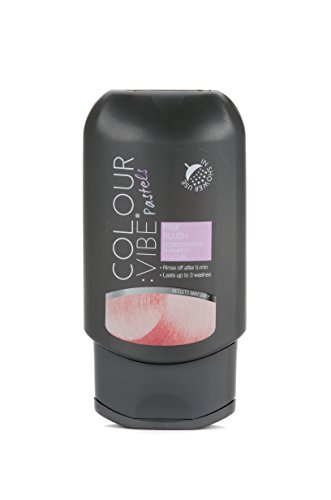 Colour Vibe Pastel Pink Temporary Conditioning Shampoo in Color, Easy Application, Lasts up to 3 washes, Best for Color Treated or Bleached Hair, For Women and Men 100ml (Pink Blush)