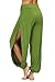 fitglam Women’s High Slit Harem Yoga Pants Loose Fit Lounge Beach Pantsthumb 2