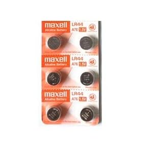 Genuinebattery™ LR44 Battery, 1.5V Micro Alkaline Button Coin Cell (Pack of 6 Batteries)