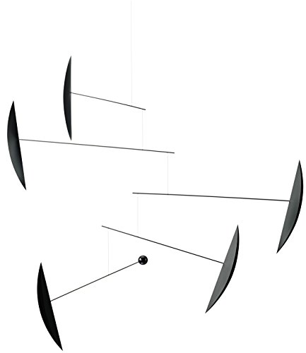 Tango Black Hanging Mobile - 40 Inches - Steel and Plastic - Handmade in Denmark by Flensted