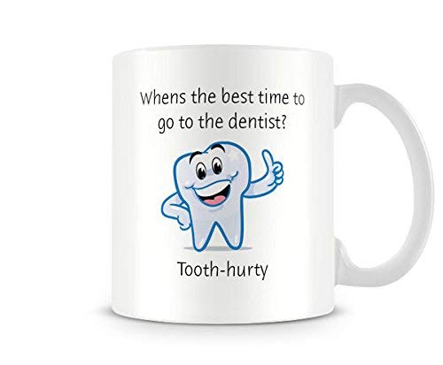 Behind The Glass - Dentist Time.? - Printed Funny Mug - Great Gift/Present Idea, Ceramic, 11fl.oz.