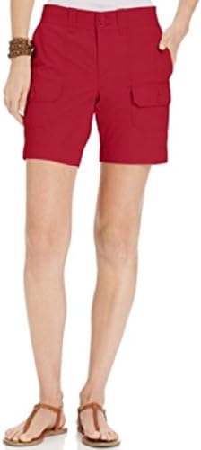 American Living Womens Cotton Pocket Cargo Shorts Red 10
