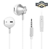 Wired Headphones,in-Ear Earbuds Earphones,Noise Cancelling Waterproof Sports Earphones,Stereo Sound w i t h Built-in Mic f o r Phone 6/6s Plus/5s/SE, Android Smartphones,Galaxy,Tablets and More