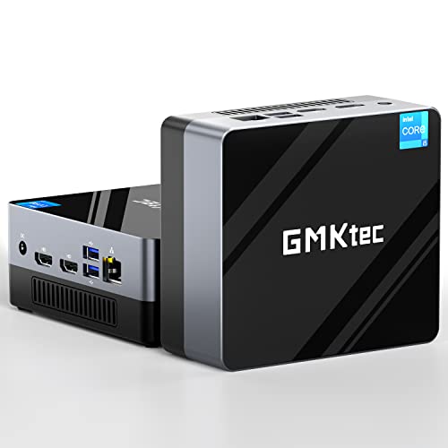 GMKtec Mini PC i5-1135G7, Desktop Computers 4 Core(up to 4.2GHz), 16GB RAM 512GB NVME SSD, Micro Computers with WiFi6, BT5.2, Triple HD 4K Thunderbolt4 8K Display, USB 3.2
