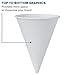 Solo 42R-2050 4.25 oz White Paper Cone Cups (Case of 5000)