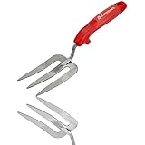 Corona CT 3374 Premium Stainless Steel ComfortGEL Gardening Fork, Red