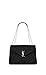 Paper Yves Saint Laurent monogramme loulou loulou medium in matelasse-y-leather shoulder bag (black)