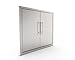 BBQ Grill Access Door/Elegant 31 Inch 304 Grade Stainless Steel BBQ Island Grill/Outdoor Kitchen Access Doors Include Double Wall Construction & Convenient Built in Paper Towel Holder