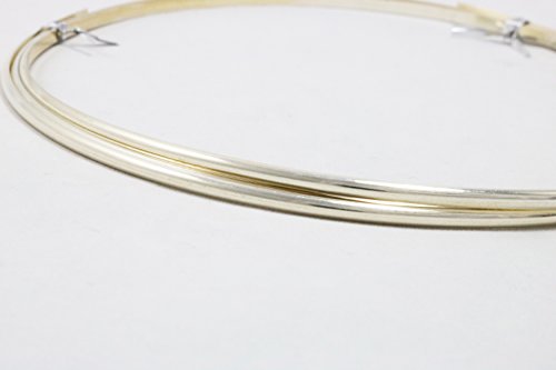 Halbrunder Argentium Silber Draht – 6 Gauge (ca. 4,1 Mm), Tot Weich – Ideal Für Schmuckherstellung, Lötbar & Anlaufbeständig