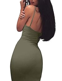 Yeshire - Vestido sin mangas con tirantes de espagueti sexy para mujer