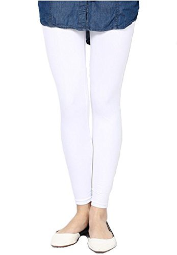 fashglam women premium ankle length leggings - combo - black,white