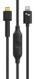 Lightning Cable Accessory by Nuraphone, Lightning Cable with Inline Remote. Vol up/Down, Play, Stop, Pause, Skip. 130cm / 51.2