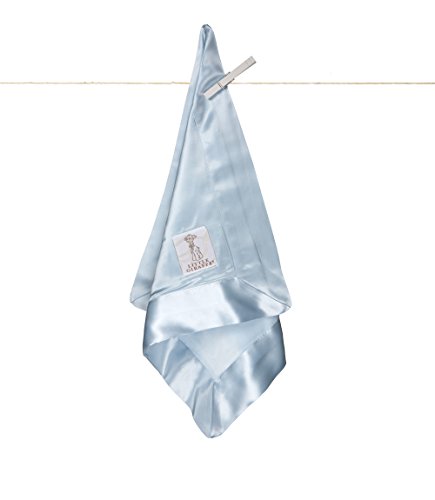 Little Giraffe Velvet Deluxe Blanky, 14" X 14", Blue