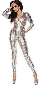 ladies silver jumpsuit