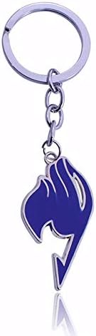 Cartoon Anime Fairy Tail Keychain Colorful Alloy Enamel Pendant Key Ring For Girls Women Bag Car Gifts Jewelry