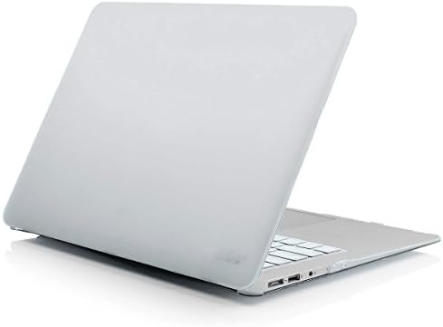 MacBook Air MacBook Air 13-inch Case, Livehomes Smooth Finish Soft-Touch Plastic Hard Shell Case [2 in 1] with Keyboard Cover - Silver