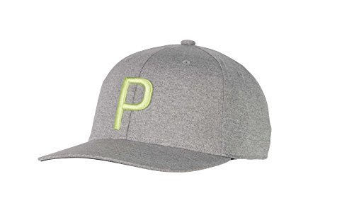 Puma golf 2018 "p" snapback hat (quarry heather, one si…