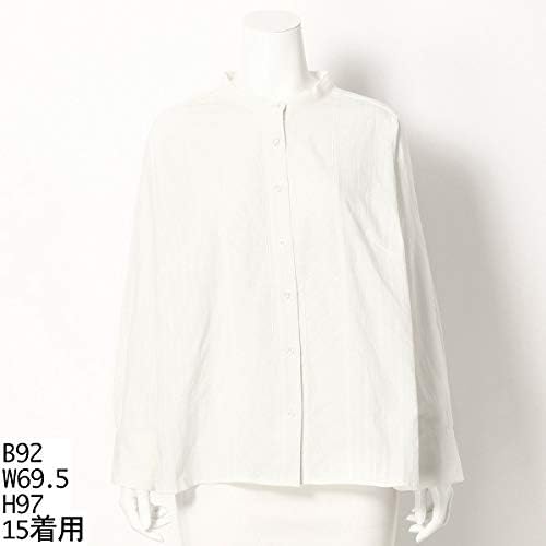 Amazon グリーンノート 大きいサイズ Greennout 13号 19号 コットンドビーシャツ 大きいサイズレディース 900オフホワイト 13 シャツ ブラウス 通販