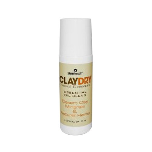 Zion Health Clay Dry Natural Deodorant, 3 Ounce