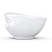 FIFTYEIGHT PRODUCTS TASSEN Porcelain Bowl, Grinning Face Edition, 16 oz.White, (Single Bowl) for Serving Cereal, Soup