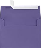 A7 Invitation Envelopes w/Peel & Press (5 1/4 x 7 1/4) - Wisteria Purple (50 Qty) | Perfect for Invitations, Announcements, Sending Cards, 5x7 Photos | Printable | 80lb Paper | LUX-4880-106-50
