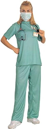 Ponce Female Doctor Costume Outfit Scrubs Stethescope Dr Dress