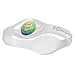 Power Balance Silicone Wristband - Genuine (Black w/White Lettering, S)