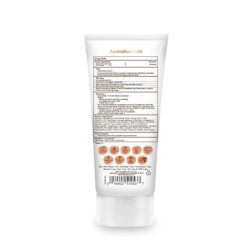 AUSTRALIAN GOLD BOTANICAL WATER RESISTANT SUNSCREEN LOTION SPF 50, 5 OUNCE