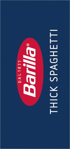 BARILLA THICK SPAGHETTI PASTA, 16 OZ. BOX – NON-GMO, MADE WITH DURUM WHEAT SEMOLINA – KOSHER CERTIFIED