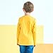 Boys Cotton Long Sleeve T-Shirts T Rex Dinosaur Shirt Graphic Tees Yellow Size 7/6-7