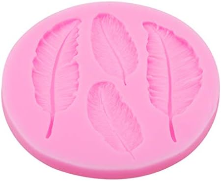 VWH Silicone Fondant Feather Mould Baking Cake Mould Fondant DIY Tools Cake Mold Chocolate Baking Sugarcraft Decorating Tools
