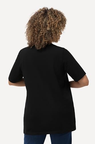 Ulla Popken T-Shirt, A-Line, Carree Neck, Half Sleeve 807286 Women's T-Shirt