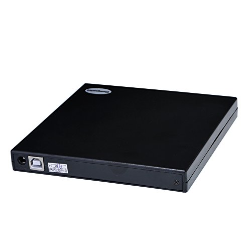 External-Optical-Drive-USB-20-DVDCD-Player-For-Mac-Windows-2000-XP-Vista-Win-7-Win-8-Win-10Ultra-Notebook-PC-Desktop-ComputerBlack-DVD-Rom