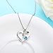 Sllaiss Mom Necklace Infinity Love Heart Pendant Necklace for Women I Love You Mom Engraved Necklace Mothers Day Mom Birthday Gift
