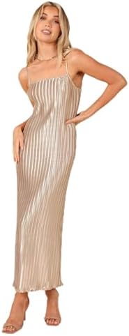 Amazon.com: Bar III Womens Leopard Print Pleated Maxi Dress Tan 4 :  Clothing, Shoes & Jewelry