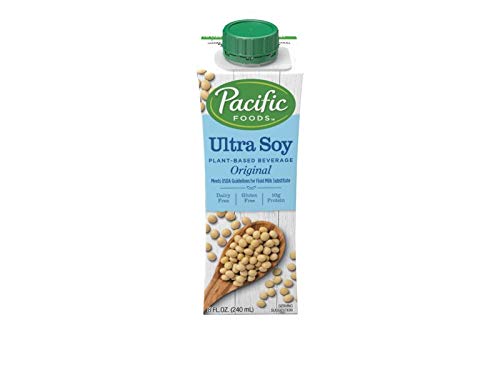 Pacific Foods Ultra Soy Plant-Based Beverage, 8oz, 24-pack