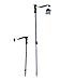 Ski Poles Telescopic Adjustable Collapsible Kids Junior Downhill/Alpine ski Poles Pair with Baskets 32” to 42” New (Blue)