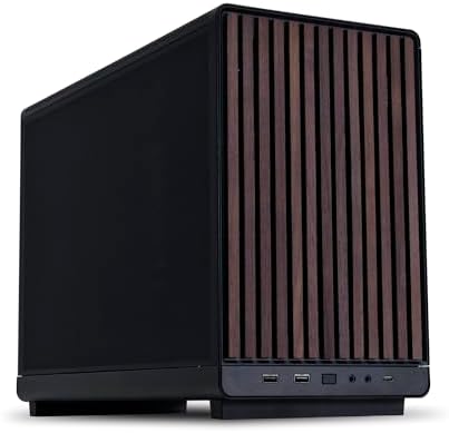 Lian Li A3-mATX-WD-26.3L Micro Form Factor Chassis-No Fans Included-Supports 360mm AIO-Modularity Design-for M-ATX, ITX Motherboard-DAN Cases Collaboration-Wood Front Panel-Black (A3X-WD)