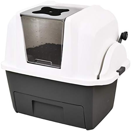 Cat Litter Box Pan Pet Semi Automatic Quick Cleaning Luxury Cat Toilet
