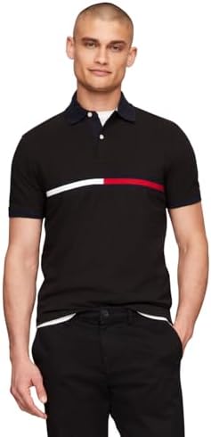 Polo Ralph Lauren Men Classic Fit Mesh Polo Shirt (Large, Black