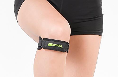 SENTEQ Knee Strap Support Brace - Medical Grade and FDA Approved. Adjustable Patella Knee Support to Prevent Pain and Tendinitis (One piece)