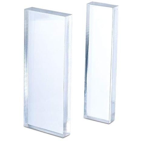 efco Acrylblock, 10x4 x 1 / 10x2.5 x 1 cm, 2 Stück transparent