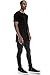 JC DISTRO Mens Hipster Hip Hop Cotton Elong Round Scallop Hemline Tshirt Black X Large