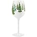 Enesco 6004430 Designs by Lolita Christmas Trees Hand-Painted Artisan Wine Glass, 15 Ounce, Multicolor