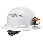 Ergodyne-60156-Vented-Hard-Hat-with-Light-Full-Brim-Style-Ratchet-Suspension-Class-C-Skullerz-8973LED-White